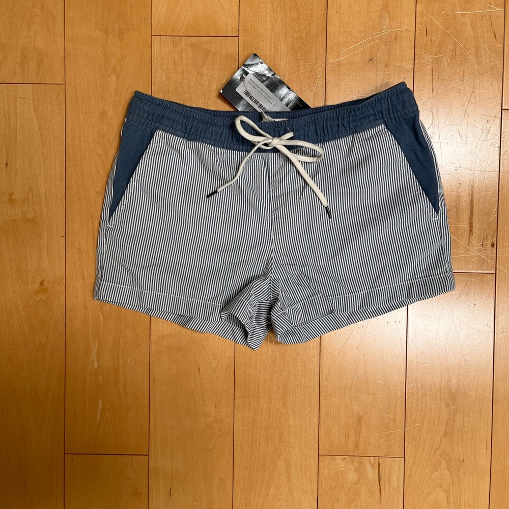 Vans Striped Drawstring Shorts XS